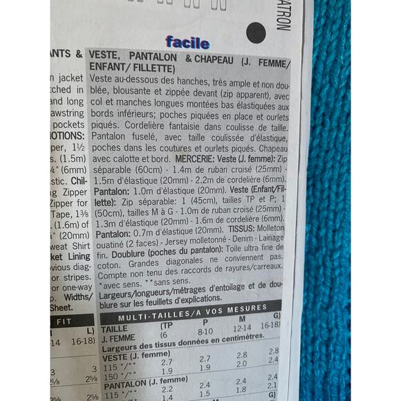 Butterick Sewing pattern 5090 mom girls top hat pants - Picture 6 of 7